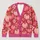 Pink Pumpkin Daisy Motifs for Cozy Autumn Layering and Casual Everyday Wear for Women All-over Print Knitted Cardigan - 1