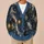 Celestial Gold Star And Chain Motifs For Relaxed Everyday Layering And Casual Style All-over Print Knitted Cardigan - 6