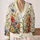 Colorful Wildflower Meadow Blooms for Relaxed Weekend Layering and Spring Style All-over Print Knitted Cardigan - 2