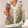 Colorful Wildflower Meadow Blooms for Relaxed Weekend Layering and Spring Style All-over Print Knitted Cardigan - 4