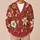 Vintage Wildflower Blooms for Autumn Garden Walks and Cozy Everyday Layering Women All-over Print Knitted Cardigan - 6