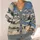 Sheep and Countryside Village Scene for Cozy Autumn Outings and Home Days All-over Print Knitted Cardigan - 4