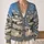 Sheep and Countryside Village Scene for Cozy Autumn Outings and Home Days All-over Print Knitted Cardigan - 2