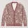 Dusty Rose Ivory Wildflower Blooms for Cozy Autumn Layering and Everyday Gifts for Her All-over Print Knitted Cardigan - 1