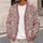 Dusty Rose Ivory Wildflower Blooms for Cozy Autumn Layering and Everyday Gifts for Her All-over Print Knitted Cardigan - 5