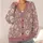 Dusty Rose Ivory Wildflower Blooms for Cozy Autumn Layering and Everyday Gifts for Her All-over Print Knitted Cardigan - 4