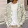 Daisy Bee Meadow Motifs for Relaxed Garden Days and Nature Inspired Layering All-over Print Knitted Cardigan - 5