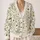 Daisy Bee Meadow Motifs for Relaxed Garden Days and Nature Inspired Layering All-over Print Knitted Cardigan - 2