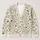 Daisy Bee Meadow Motifs for Relaxed Garden Days and Nature Inspired Layering All-over Print Knitted Cardigan - 1