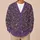Purple Vine And Dragonfly Motifs For Relaxed Autumn Layering And Everyday Style All-over Print Knitted Cardigan - 6