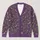 Purple Vine And Dragonfly Motifs For Relaxed Autumn Layering And Everyday Style All-over Print Knitted Cardigan - 1