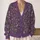 Purple Vine And Dragonfly Motifs For Relaxed Autumn Layering And Everyday Style All-over Print Knitted Cardigan - 2