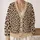 Leopard Spots for Bold Everyday Layering, Weekend Outfits and Effortless Casual Chic Style All-over Print Knitted Cardigan - 2