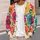 Colorful Retro Floral Blooms for Cheerful Spring Summer Everyday Layering All-over Print Knitted Cardigan - 5