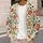 Cream Botanical Blooms for Relaxed Everyday Spring and Summer Outings and Layering All-over Print Knitted Cardigan - 5