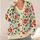 Cream Botanical Blooms for Relaxed Everyday Spring and Summer Outings and Layering All-over Print Knitted Cardigan - 4