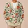 Cream Botanical Blooms for Relaxed Everyday Spring and Summer Outings and Layering All-over Print Knitted Cardigan - 6