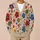Colorful Wildflower Blooms for Relaxed Everyday Layering and Creative Casual Wardrobe All-over Print Knitted Cardigan - 6