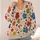 Colorful Wildflower Blooms for Relaxed Everyday Layering and Creative Casual Wardrobe All-over Print Knitted Cardigan - 4