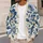 Blue Botanical Blooms for Relaxed Everyday Layering Women’s European Classic Style All-over Print Knitted Cardigan - 5