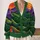 Sunset Mountain Meadow Landscape For Casual Layering And Weekend Outdoor Everyday Style All-over Print Knitted Cardigan - 2