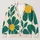 Teal Daisy Floral Sleeveless Layering Style for Spring Summer Everyday Casual Wear Women All-over Print Knitted Cardigan - 1