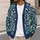 Navy Teal Paisley Florals For Bohemian Everyday Layering And Relaxed Weekend Style All-over Print Knitted Cardigan - 5