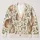 Tawny Bunny and Wildflower Motifs for Cozy Everyday Layering and Spring Outings All-over Print Knitted Cardigan - 1