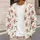 Pink Rose Sprigs for Romantic Everyday Layering and Soft Cottagecore Style All-over Print Knitted Cardigan - 5