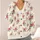 Pink Rose Sprigs for Romantic Everyday Layering and Soft Cottagecore Style All-over Print Knitted Cardigan - 4
