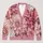 Pink Dahlia And Rose Garden Blooms For Romantic Everyday Layering And Outings All-over Print Knitted Cardigan - 1