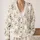 White Terrier And Wildflower Sprigs For Playful Everyday Casual Style All-over Print Knitted Cardigan - 2