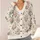 Vintage Rose And Blue Floral Garden For Relaxed Everyday Layering All-over Print Knitted Cardigan - 4