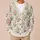 Vintage Rose And Blue Floral Garden For Relaxed Everyday Layering All-over Print Knitted Cardigan - 6