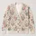 Vintage Rose And Blue Floral Garden For Relaxed Everyday Layering All-over Print Knitted Cardigan - 1