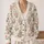 Vintage Rose And Blue Floral Garden For Relaxed Everyday Layering All-over Print Knitted Cardigan - 2