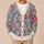 Ivory Paisley Floral Motifs For Colorful Everyday Layering And Spring Outings All-over Print Knitted Cardigan - 6