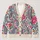 Ivory Paisley Floral Motifs For Colorful Everyday Layering And Spring Outings All-over Print Knitted Cardigan - 1
