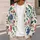 Coral And Blue Botanical Florals For Autumn Layering And Everyday Style For Women All-over Print Knitted Cardigan - 5