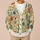 Rust Orange Wildflowers and Teal Daisies for Everyday Autumn Nature Style All-over Print Knitted Cardigan - 6