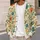 Rust Orange Wildflowers and Teal Daisies for Everyday Autumn Nature Style All-over Print Knitted Cardigan - 5