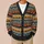 Colorful Chevron Stripes for Cozy Autumn Outfits and Casual Everyday Layering All-over Print Knitted Cardigan - 6