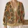 Retro Geometric Medallions for Everyday Layering and Relaxed Bohemian Style Outfits All-over Print Knitted Cardigan - 2