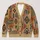 Retro Geometric Medallions for Everyday Layering and Relaxed Bohemian Style Outfits All-over Print Knitted Cardigan - 1