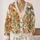 Watercolor Butterflies and Berries for Cozy Autumn Outings and Nature-Loving Women All-over Print Knitted Cardigan - 2
