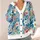 Watercolor Blue Garden Florals for Relaxed Everyday Layering and Spring Outings All-over Print Knitted Cardigan - 4