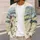 Watercolor Meadow Thistles and Hills for Relaxed Autumn Layering All-over Print Knitted Cardigan - 5