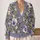 Purple Wildflowers and Pansies for Cozy Autumn Days and Relaxed Everyday Layering All-over Print Knitted Cardigan - 2
