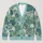 Lotus Pond Botanical Leaves In Soft Aqua Tones For Relaxed Everyday Layering Style All-over Print Knitted Cardigan - 1