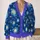 Starry Night Cosmic Swirls for Holiday Layering and Winter Street Style Outfits All-over Print Knitted Cardigan - 2